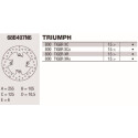 Disque de frein Brembo DP 255X6 68B407N6BRE