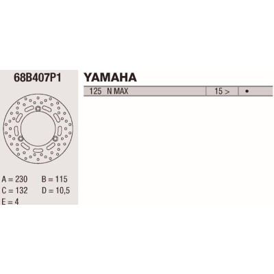 Disque de frein Brembo DP 230X4