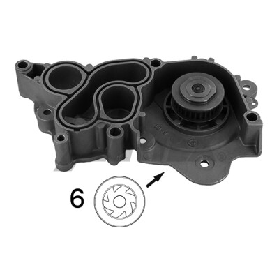 Pompe à eau, refroidissement du moteur