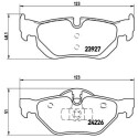 Jeu de 4 plaquettes de frein BREMBO P 06 038X
