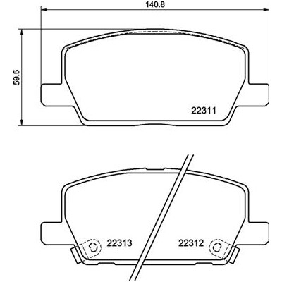 Jeu de 4 plaquettes de frein BREMBO P 07 012