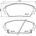 Jeu de 4 plaquettes de frein BREMBO P 49 065