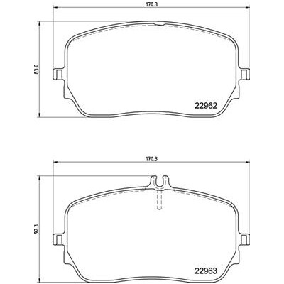 Jeu de 4 plaquettes de frein BREMBO P 50 149