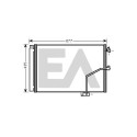 Condenseur, climatisation EACLIMA 30C50049ELA