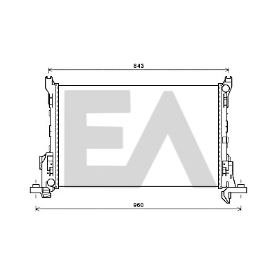 Radiateur, refroidissement moteur EACLIMA 31R60088ELA