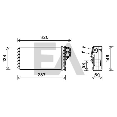 Radiateur de chauffage EACLIMA 45C10021ELA