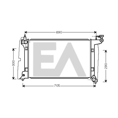 Radiateur, refroidissement moteur EACLIMA 31R71148ELA