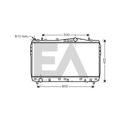 Radiateur, refroidissement moteur EACLIMA 31R20051ELA