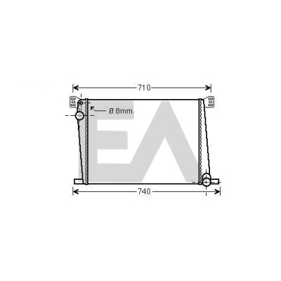 Radiateur, refroidissement moteur EACLIMA 31R07148ELA
