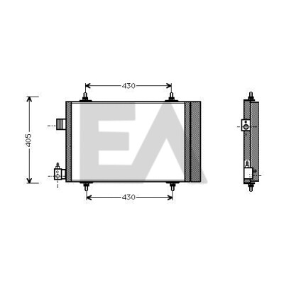Condenseur, climatisation EACLIMA 30C10016ELA