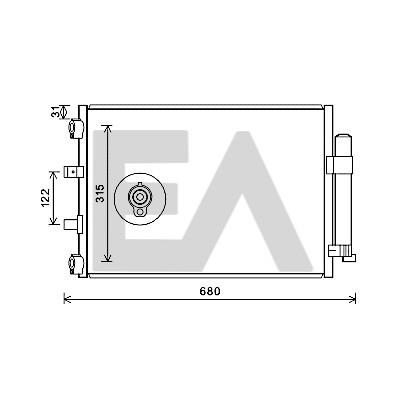 Condenseur, climatisation EACLIMA 30C22027ELA