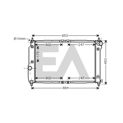 Radiateur, refroidissement moteur EACLIMA 31R20048ELA