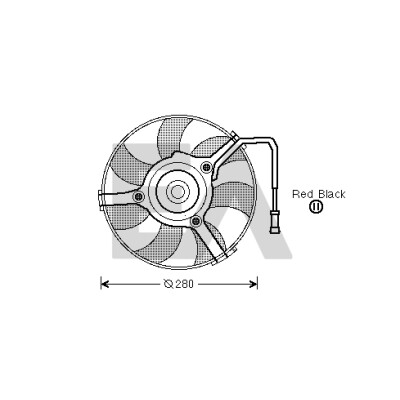 Ventilateur, refroidissement du moteur