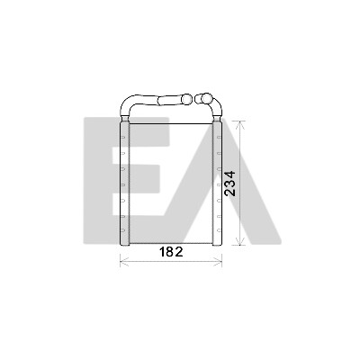 Radiateur de chauffage EACLIMA 45C28029ELA