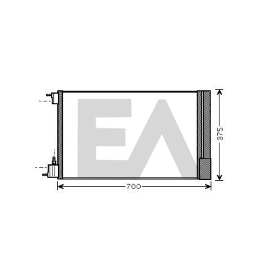 Condenseur, climatisation EACLIMA 30C54056ELA