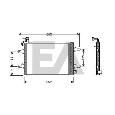 Condenseur, climatisation EACLIMA 30C61002ELA