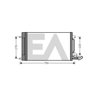 Condenseur, climatisation EACLIMA 30C67002ELA