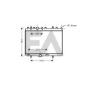 Radiateur, refroidissement moteur EACLIMA 31R55117ELA