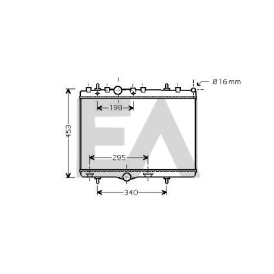 Radiateur, refroidissement moteur EACLIMA 31R55117ELA