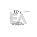 Radiateur, refroidissement moteur EACLIMA 31R55118ELA