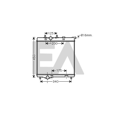 Radiateur, refroidissement moteur EACLIMA 31R55118ELA