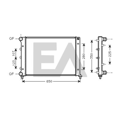 Radiateur, refroidissement moteur EACLIMA 31R03029ELA