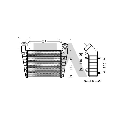 Refroidisseur d'air d'admission EACLIMA 36A77028ELA