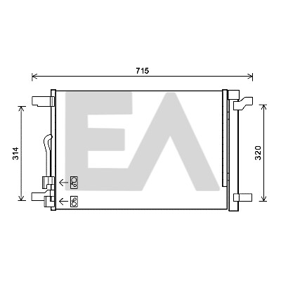 Condenseur, climatisation EACLIMA 30C77044ELA