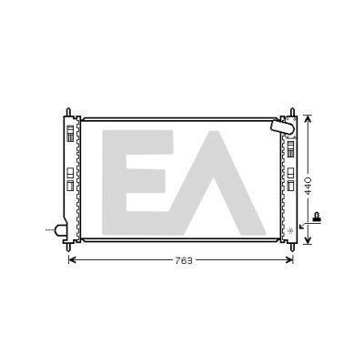 Radiateur, refroidissement moteur EACLIMA 31R51104ELA