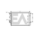 Radiateur, refroidissement moteur EACLIMA 31R77108ELA