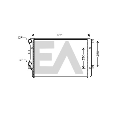 Radiateur, refroidissement moteur EACLIMA 31R77108ELA