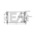 Radiateur, refroidissement moteur EACLIMA 31R50182ELA