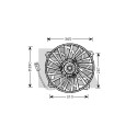 Ventilateur, refroidissement du moteur
