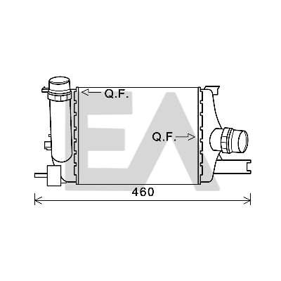 Refroidisseur d'air d'admission EACLIMA 36A60044ELA