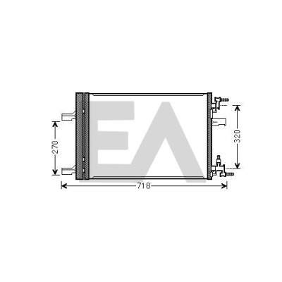 Condenseur, climatisation EACLIMA 30C54058ELA