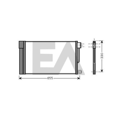 Condenseur, climatisation EACLIMA 30C25055ELA