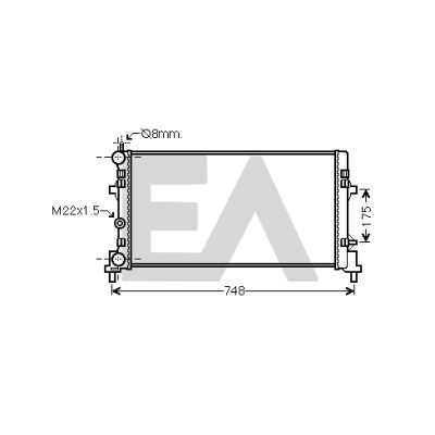 Radiateur, refroidissement moteur EACLIMA 31R67017ELA