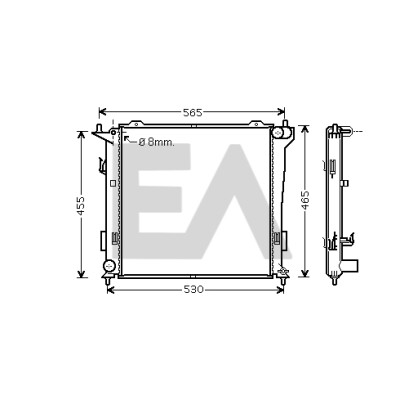 Radiateur, refroidissement moteur EACLIMA 31R28059ELA