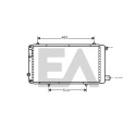 Radiateur, refroidissement moteur EACLIMA 31R10056ELA
