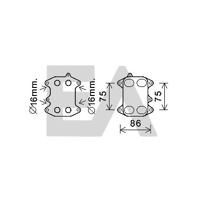 Refroidisseur d'huile moteur EACLIMA 37G77021ELA