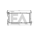 Radiateur, refroidissement moteur EACLIMA 31R54161ELA