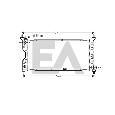 Radiateur, refroidissement moteur EACLIMA 31R54161ELA