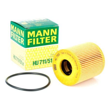 Filtre à Huile MANN-FILTER HU 818 X - Pour Véhicules De Tourisme Et Utilitaires, Qualité Premium, Dimensions H79 X A68 Mm