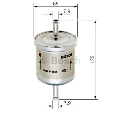 Filtre à carburant BOSCH 0 450 905 974