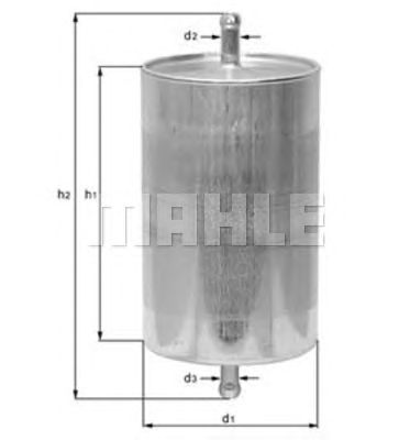 Filtre à carburant MAHLE ORIGINAL KL24/1