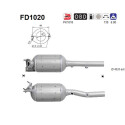 Filtre à particules/suie, système d&#39;échappement AS FD1020