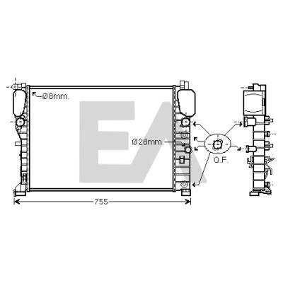 Radiateur, refroidissement du moteur