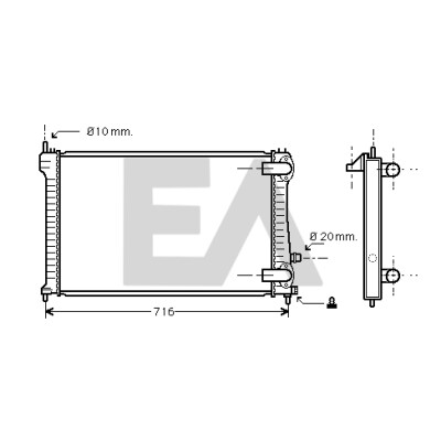 Radiateur, refroidissement du moteur