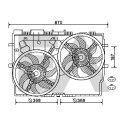 Ventilateur, refroidissement du moteur EACLIMA 33V25078ELA