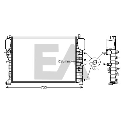 Radiateur, refroidissement du moteur